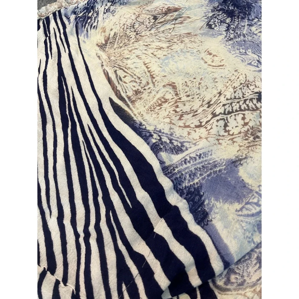 Boho Eclectic Abstract Animal Print Infinity Scarf Unbranded